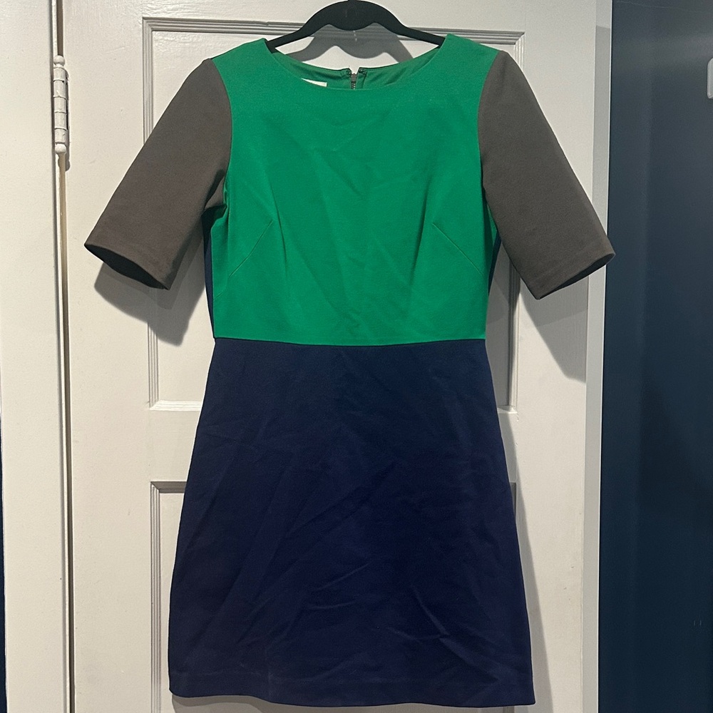 Suzi Chin for Maggy Boutique Green and Blue Dress